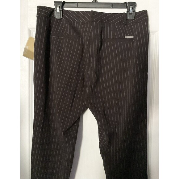 Michael Kors Women's Dress Pinstripe Pants Size 10, Black - Picture 4 of 6